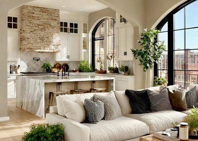 Luxury interior design and decorating Atlanta living room