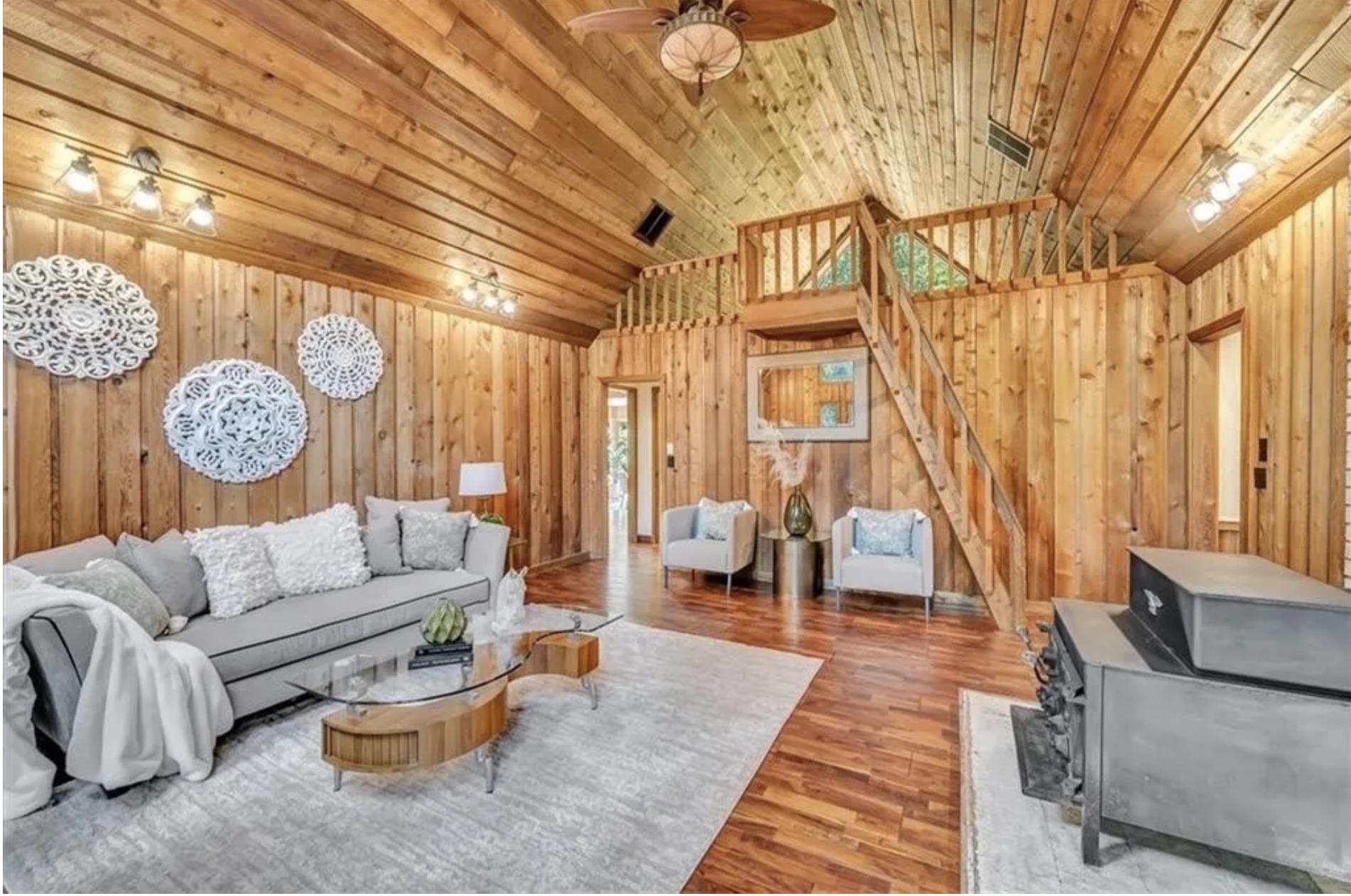 cedar cabin retreat in Milton GA before interior design