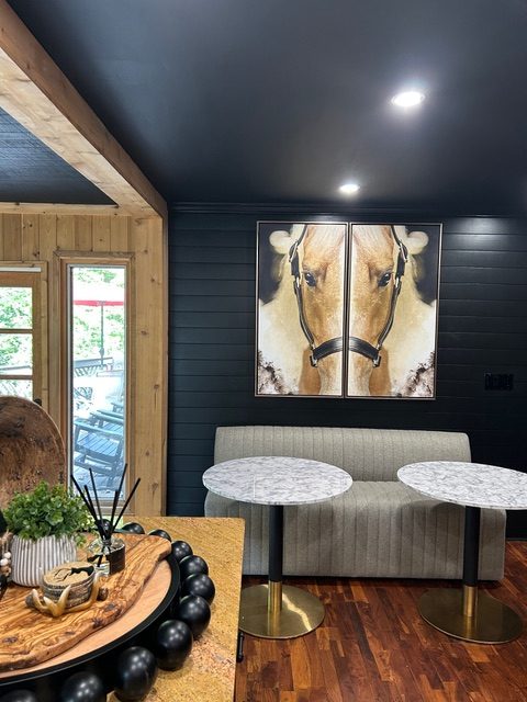 renovated cabin retreat in Milton GA kitchen remodel redecorating