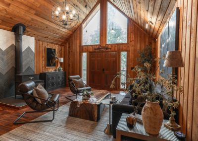 Renovated masculine cabin retreat in Milton GA