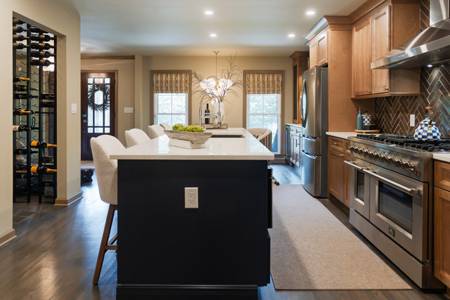 Remodeled kitchen mid-century modern interior design by Century Park Interiors